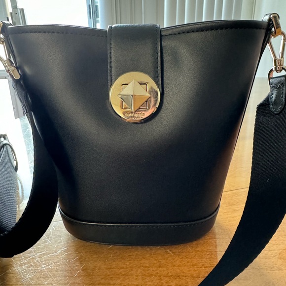 kate spade Handbags - KATE SPADE Audrey Black Leather Mini Bucket Bag/Crossbody